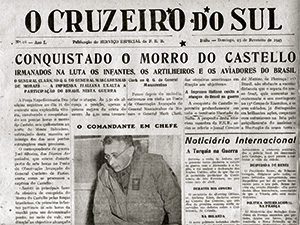 Il quotidiano O Cruzeiro do Sul annuncia la presa di Monte Castello