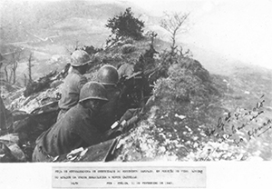 Postazione brasiliana sul fronte di Monte Castello