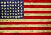 La bandiera a 48 stelle degli Stati Uniti d'America nel 1944