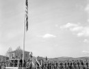 88 april 6. stage and soldiers at memorial services castelfiorentino italy